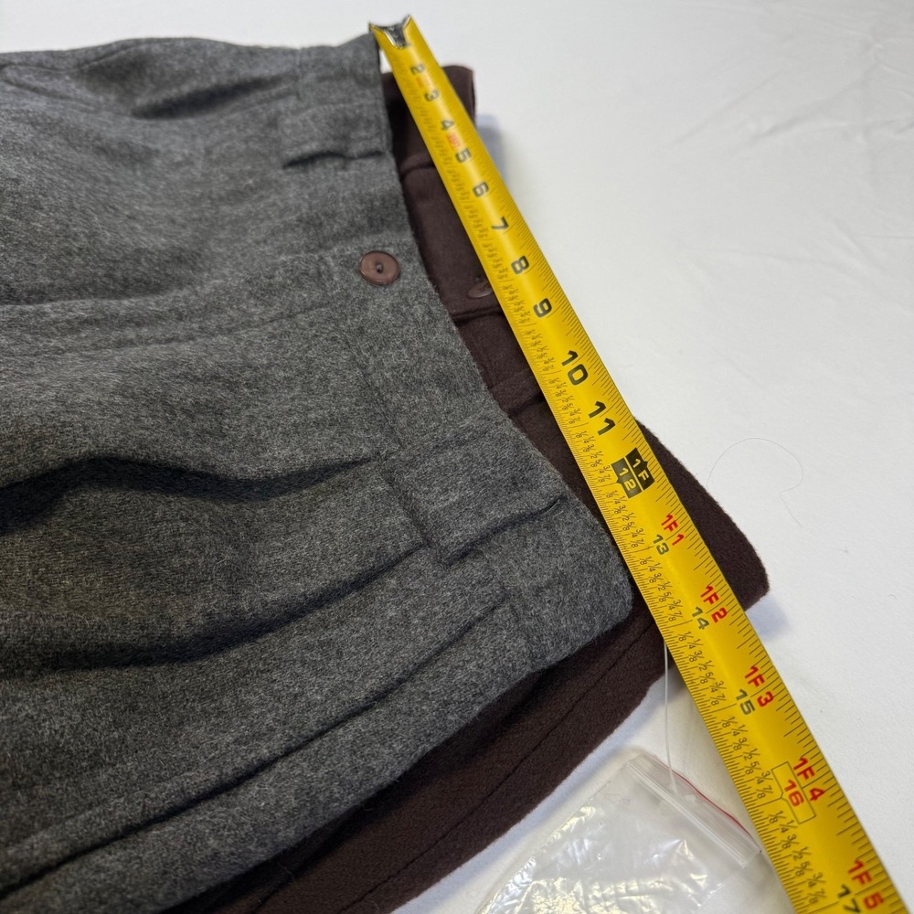 Lot 2 NWOT Vintage Savannah Wool Blend Pants Womens 10 Lined Academia Brown Gray - Picture 9 of 9